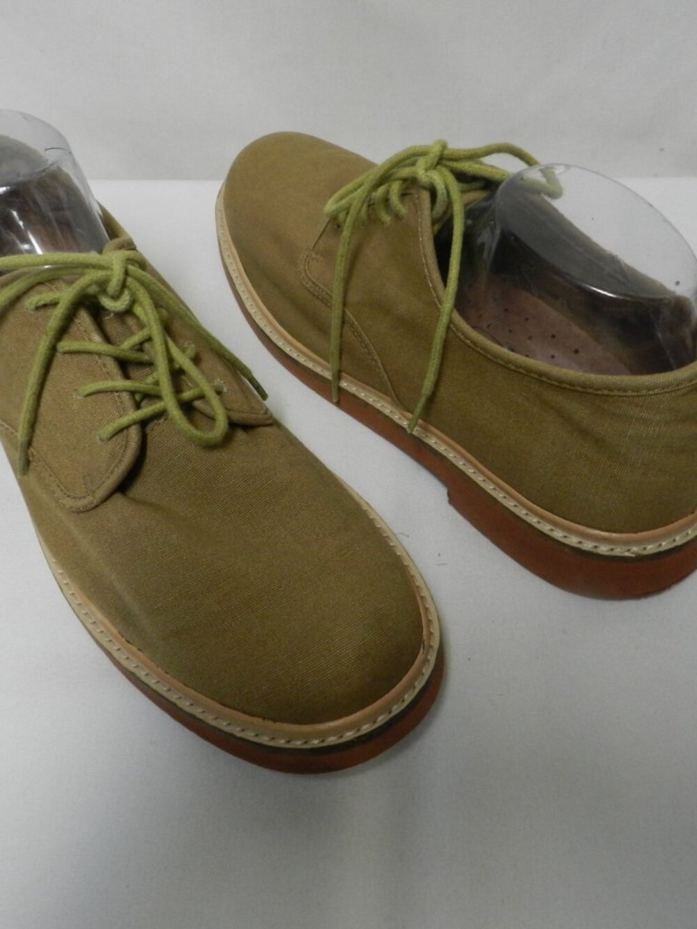 Fossil Canvas Oxford brown Shoes lace up Men Size Sz 10